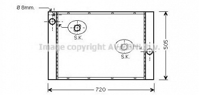 AVA QUALITY COOLING bw2284 -  Радиатор, охлаждение двигателя